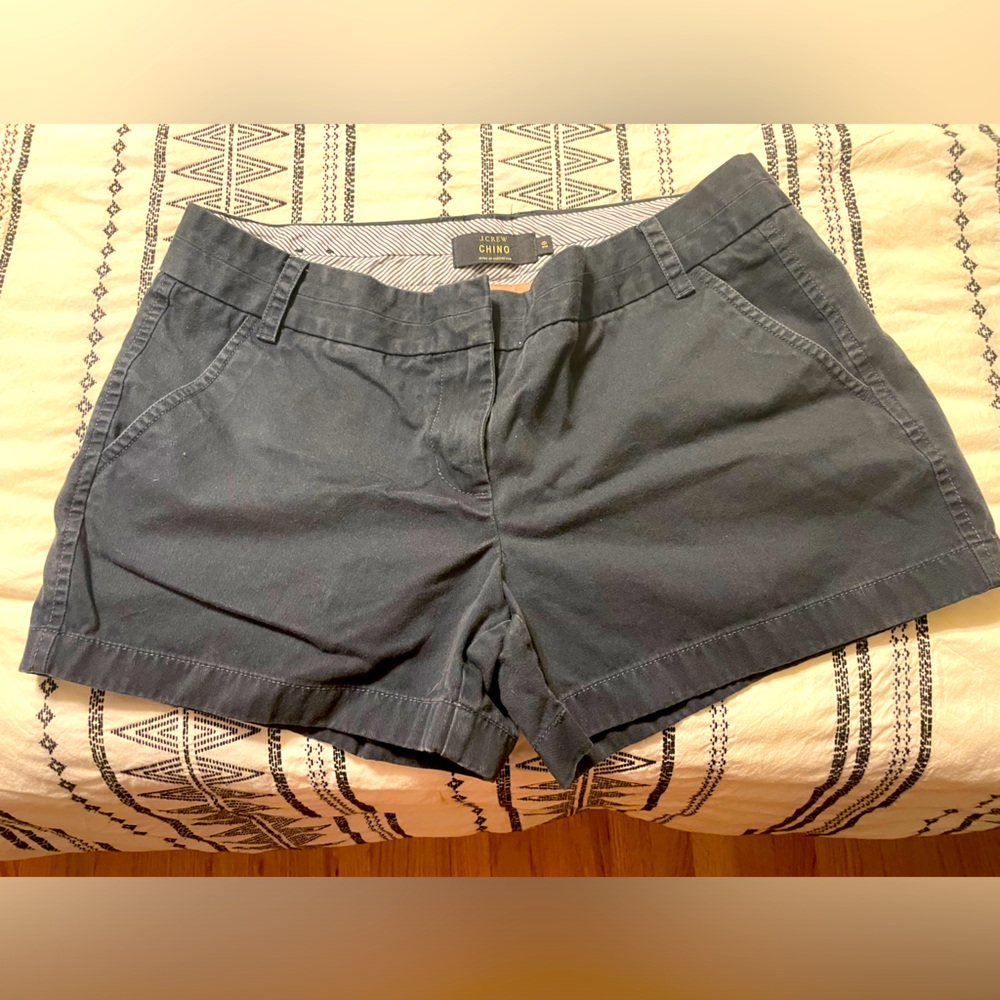J Crew Blue Chino Shorts